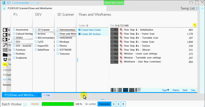 Scheduled sequential file copying and moving