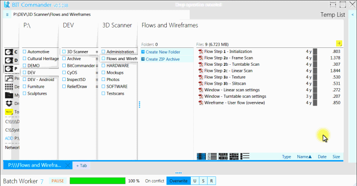 Creating to-do tasks in folders